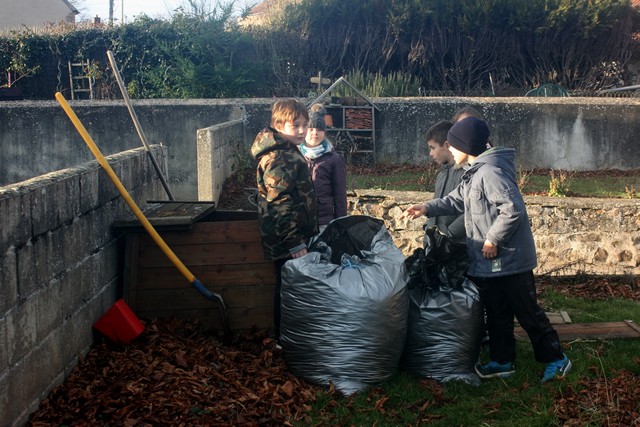 travail sur le compost janvier