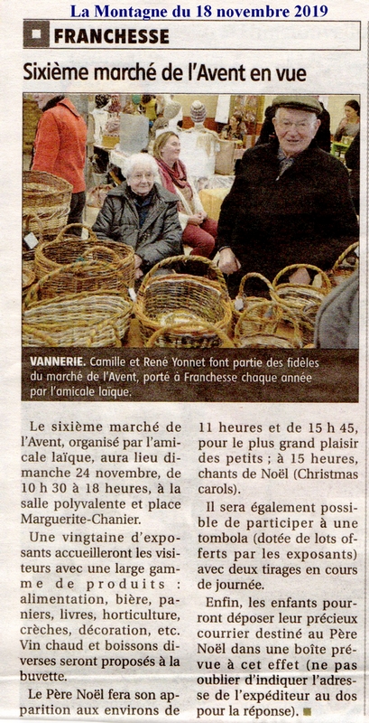 Sixième marché de lAvent en vue