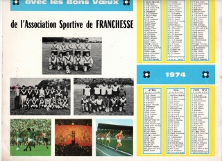 Calendriers de l&#039;A.S.F collectés par Roland CHALMIN